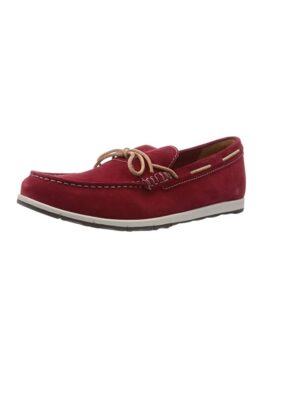 Chaussures Geox Calarossa Mocassins, Rouge pour Homme