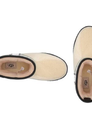 UGG Classic Clear Mini, Bottine, Natural/Black, 37 EU