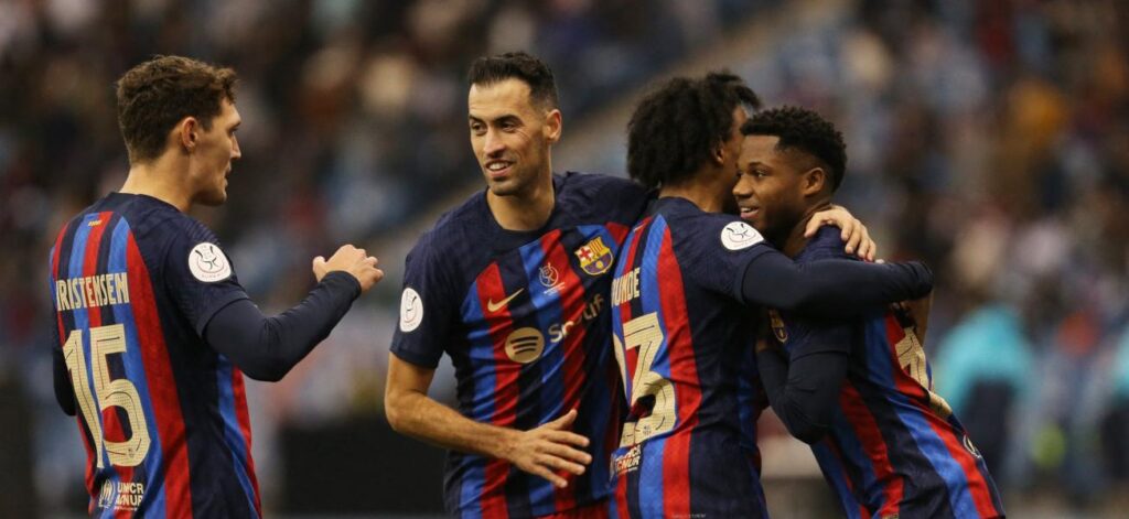 Le Fc Barcelone rejoint le Real Madrid en finale de Supercoupe 