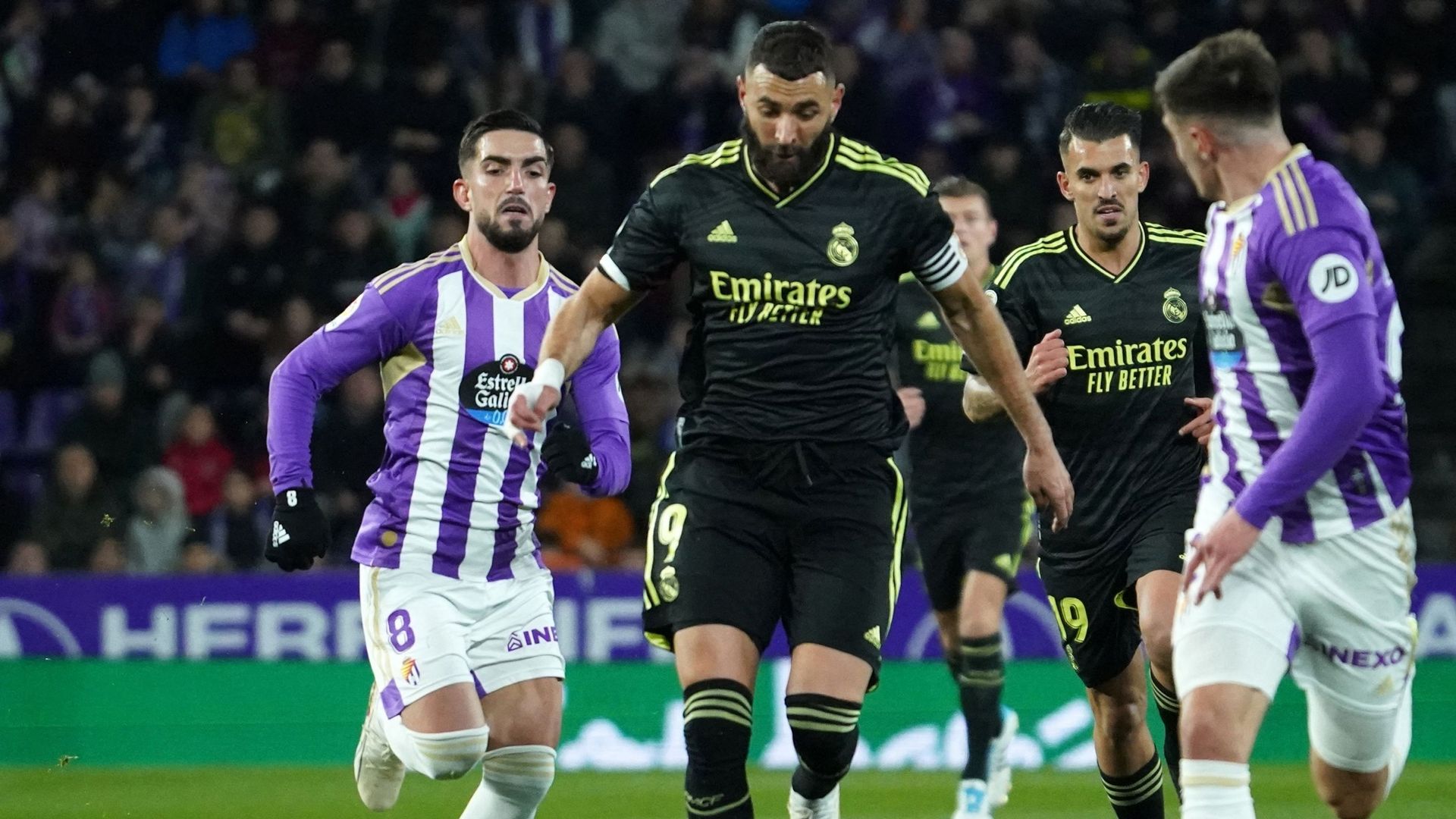 liga en espagne Le Real madrid vainqueur à Valladolid, grâce à un doublé de Benzema