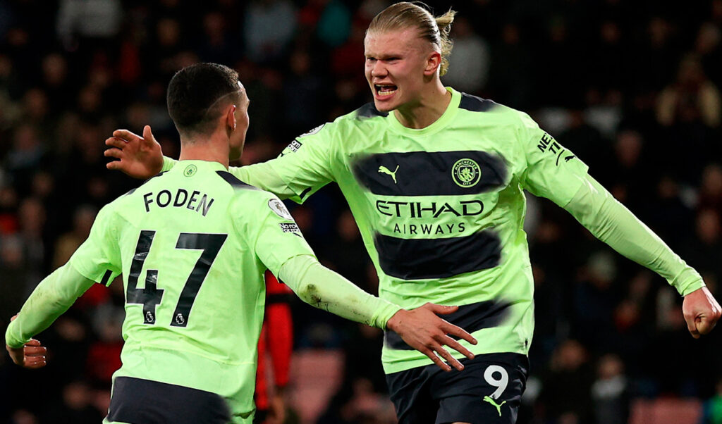 Manchester City s'impose à Bournemouth (1-4) Premier League