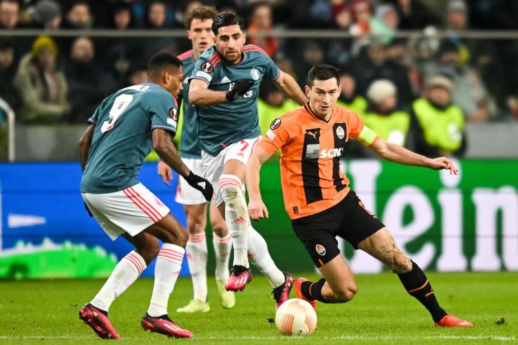 Shakhtar Donetsk et Feyenoord dos à dos (1-1) Europa League