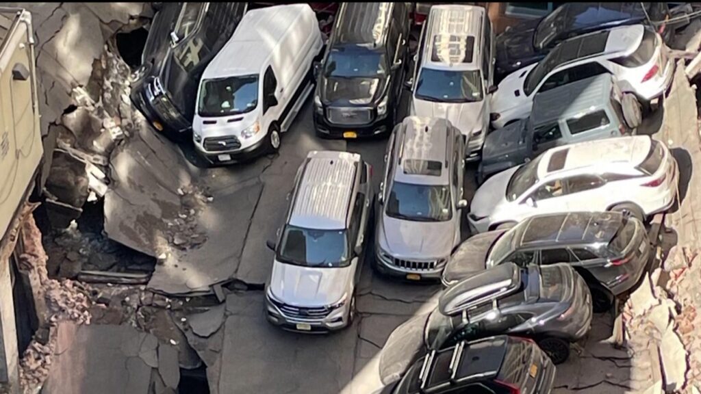 A Manhattan L’effondrement mortel d’un parking à New York Accident