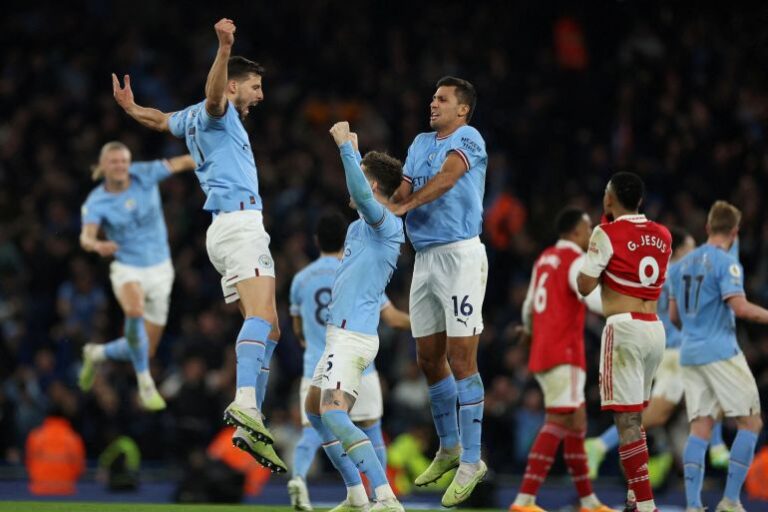  Man City explose Arsenal et trace le chemin vers le titre