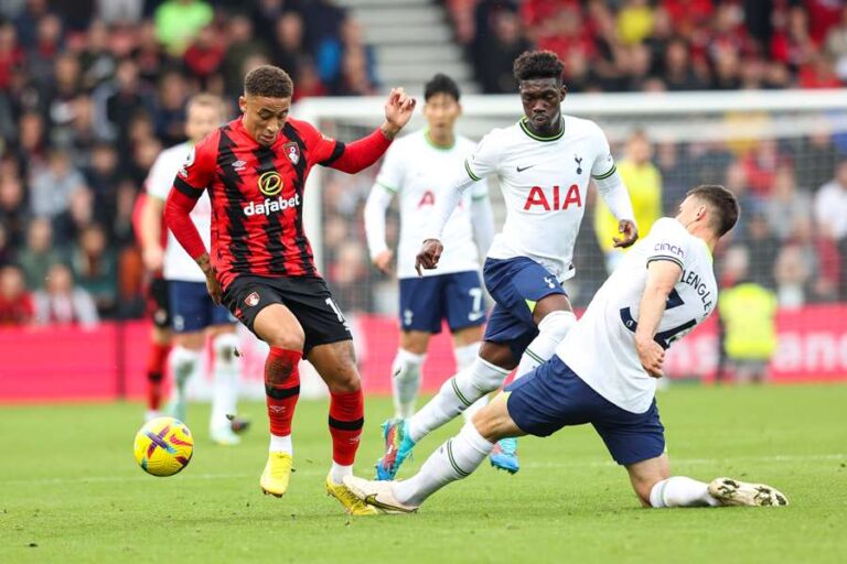 Tottenham chute à domicile face à Bournemouth