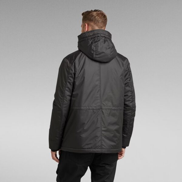 G-STAR RAW - VESTE VODAN PADDED HOODED NOIR POUR HOMMES , La veste Padded Vodan présente une capuche détachable à visière mince.