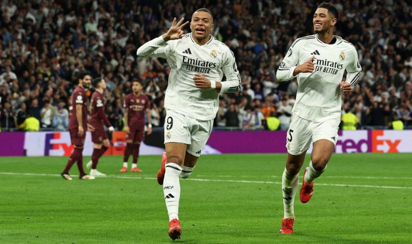 Kylian Mbappé voit triple, le Real Madrid surclasse Manchester City